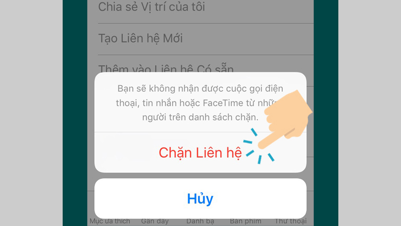 Các số điện thoại bị chặn